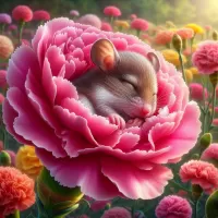 Пазл Спящий мышонок