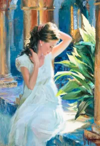 Пазл Среди колонн