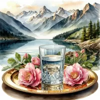 Пазл Стакан воды