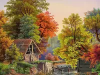 Пазл Старая запруда