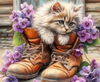 Пазл Старые ботинки 