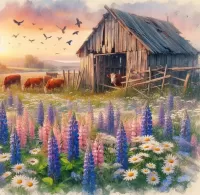 Пазл Старый сарай