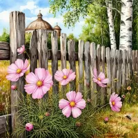 Пазл Старый забор