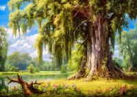 Пазл Старое дерево