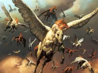 Пазл Стая пегасов