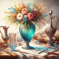 Пазл Стеклянная ваза