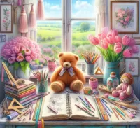 Пазл Стол дизайнера