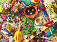 Пазл Стол садовника