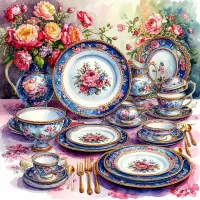 Пазл Столовый сервиз