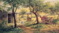 Пазл Stopping to Water His Horses