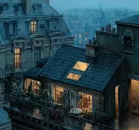 Пазл Сумерки в городе