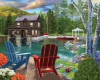 Пазл Summer at the Boathouse