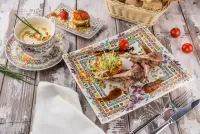 Пазл Суп и ребрышки