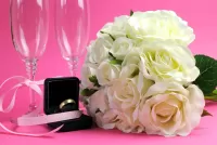 Пазл Свадебный букет