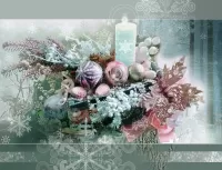 Пазл Свеча и игрушки