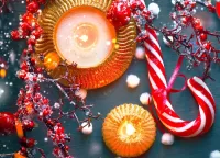 Пазл Свечи и леденец