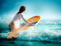 Пазл Сёрфингистка