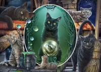 Пазл Таинственные коты