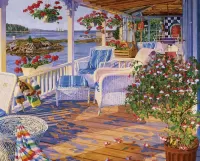 Пазл Терраса у моря