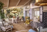 Пазл Терраса в стиле Прованс