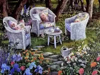 Пазл Тихий уголок сада