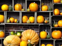 Пазл Тыквы на полках
