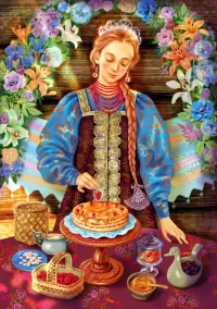 Пазл Торт с ягодами