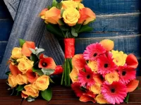 Пазл Три букета