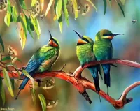 Пазл Три птицы 