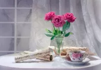 Пазл Три розы