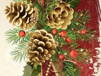 Пазл Три шишки