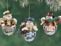 Пазл Три снеговика