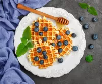 Пазл Три вафли