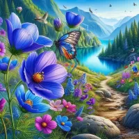 Пазл Тропинка к реке