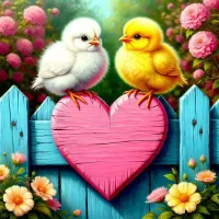 Пазл Цыплята