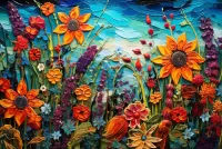 Пазл Цветы