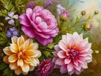 Пазл Цветы
