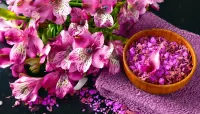 Пазл Цветы для ванны