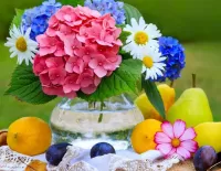 Пазл Цветы и фрукты 