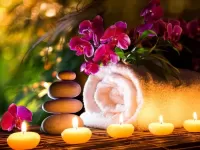 Пазл Цветы на полотенце 