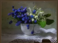 Пазл Цветы в белой кружке