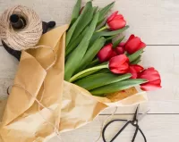 Пазл Цветы в бумаге