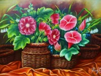 Пазл Цветы в корзинке 