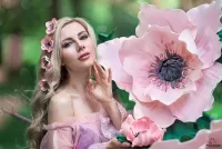 Пазл Цветы в волосах