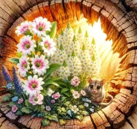 Пазл Цветник