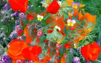 Пазл Цветочная абстракция