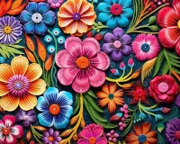 Пазл Цветочные узоры