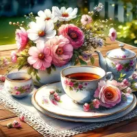 Пазл Цветочный чай