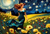 Пазл Цветочный луг