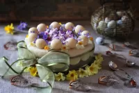 Пазл Цветочный торт